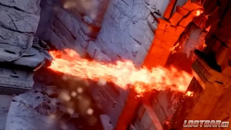 Fire trap in the Azure Moon Labyrinth in Crimson Desert.