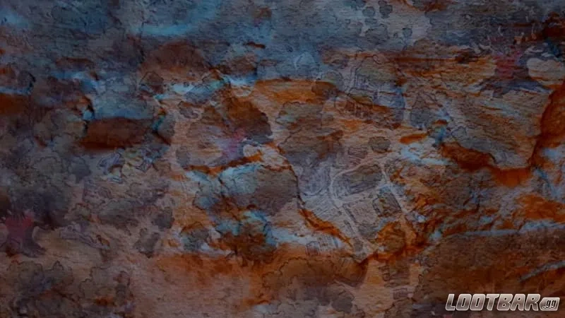 Mural in the Azure Moon Labyrinth in Crimson Desert.