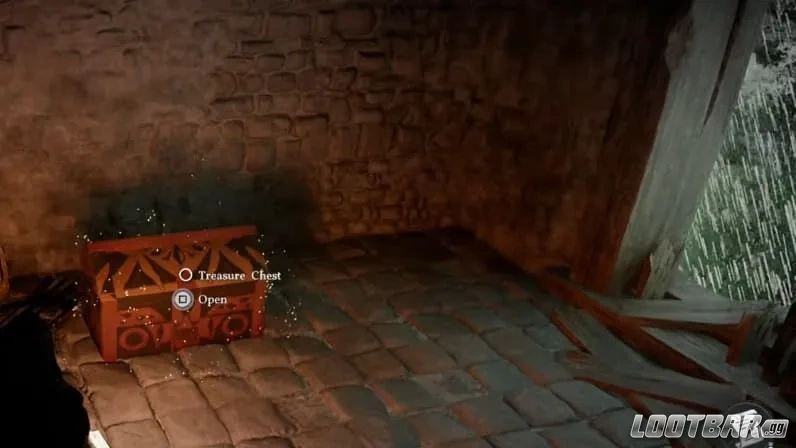 Treasure chest containing Shield of Conviction in Crimson Desert.