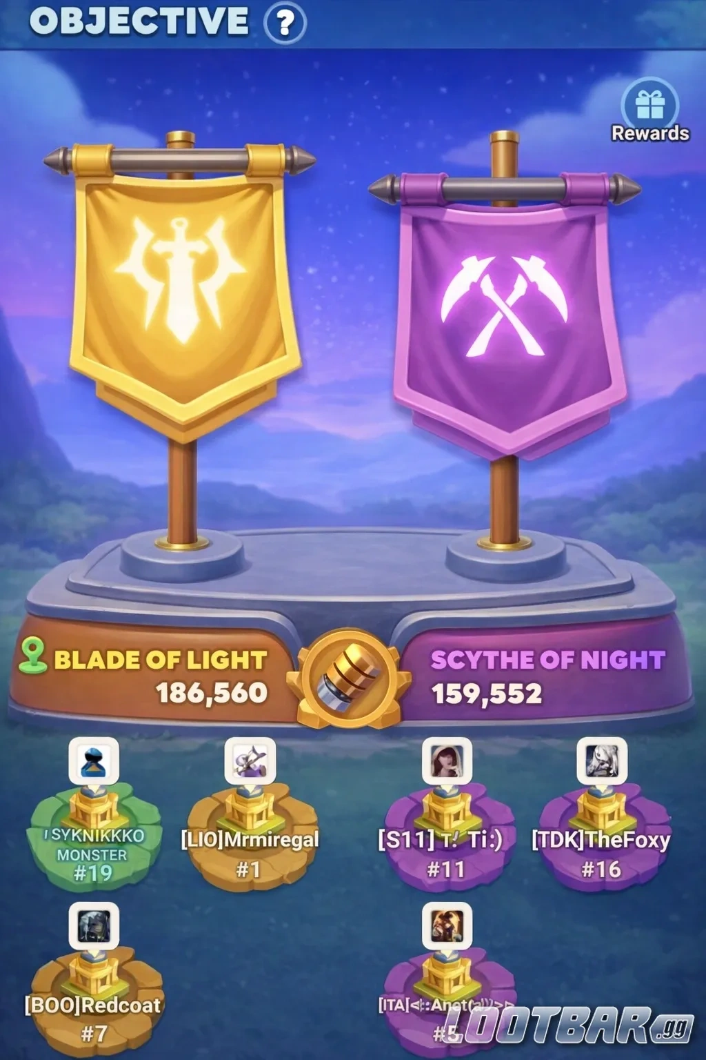 Фракции - «Клинок Света» и «Коса Ночи» в Tiles Survive