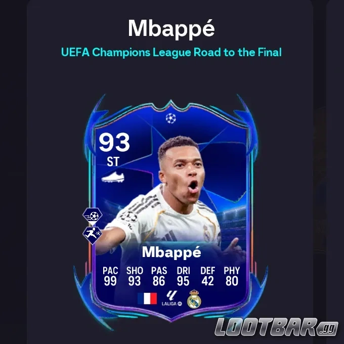 Carta RTTF di Mbappé in FC 26