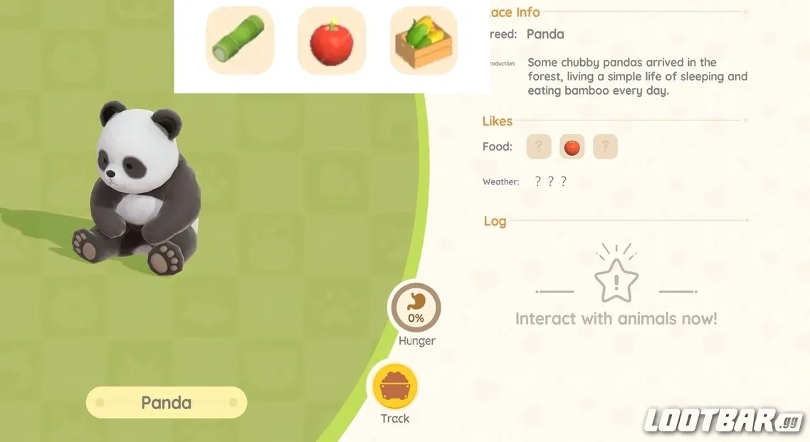 Panda Favorite Food in Heartopia 