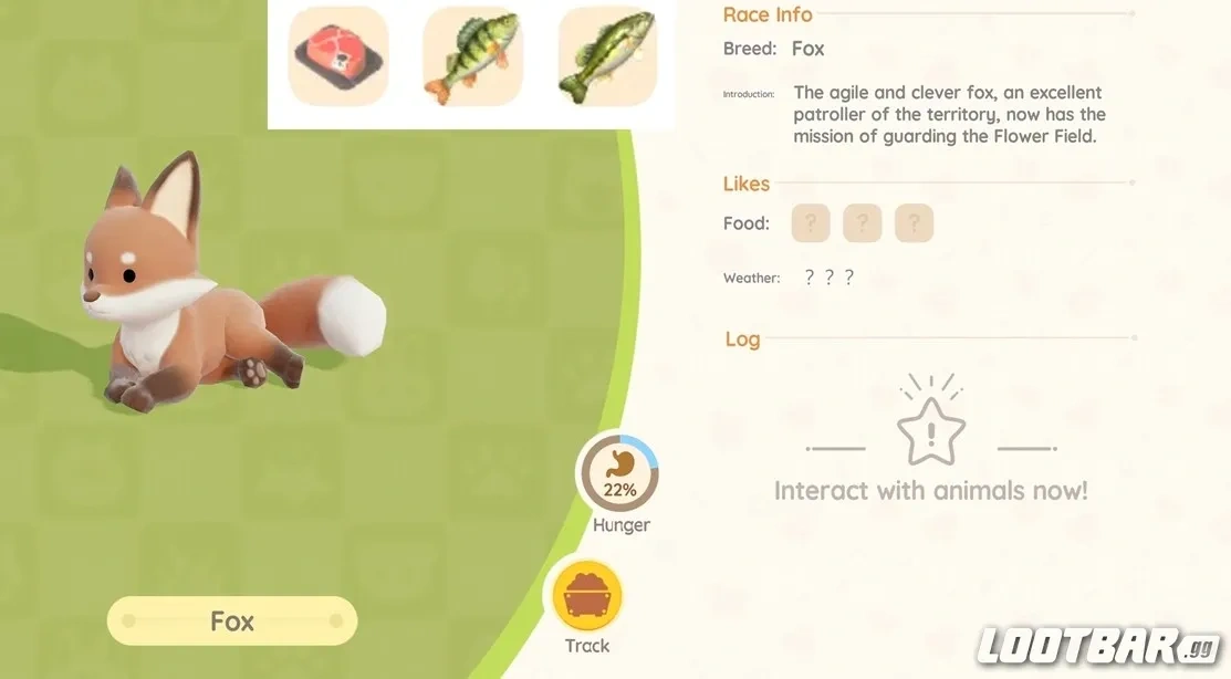 Fox Favorite Food in Heartopia 