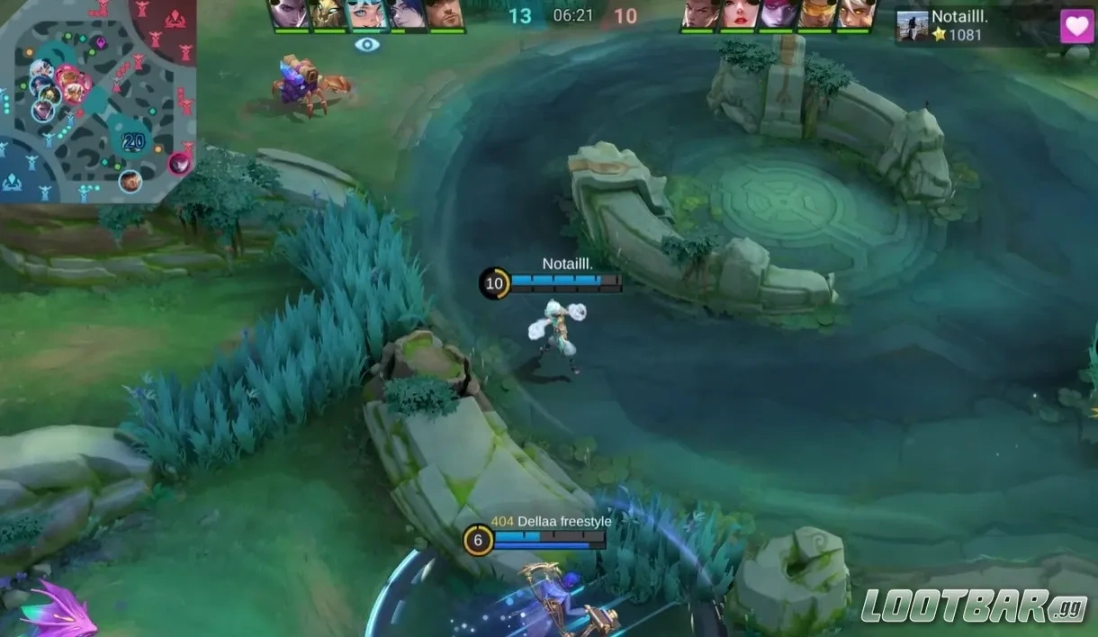 Sora в Mobile Legends начинает бой на EXP lane и навязывает драку после обновления