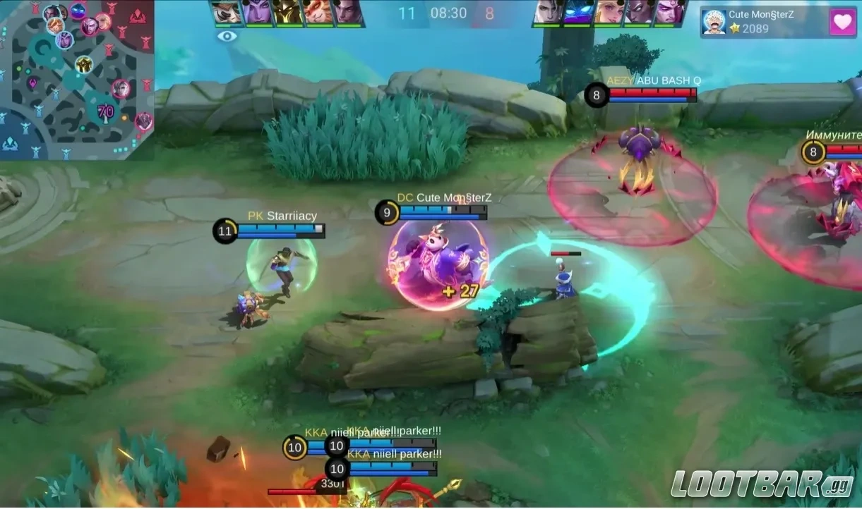 Akai контрит вражескую инициацию и контролирует пространство в MLBB