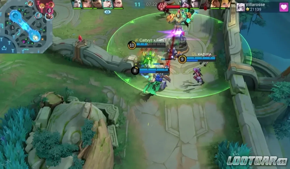 Estes, Floryn и Angela лучше раскрываются рядом с плотными героями в Mobile Legends