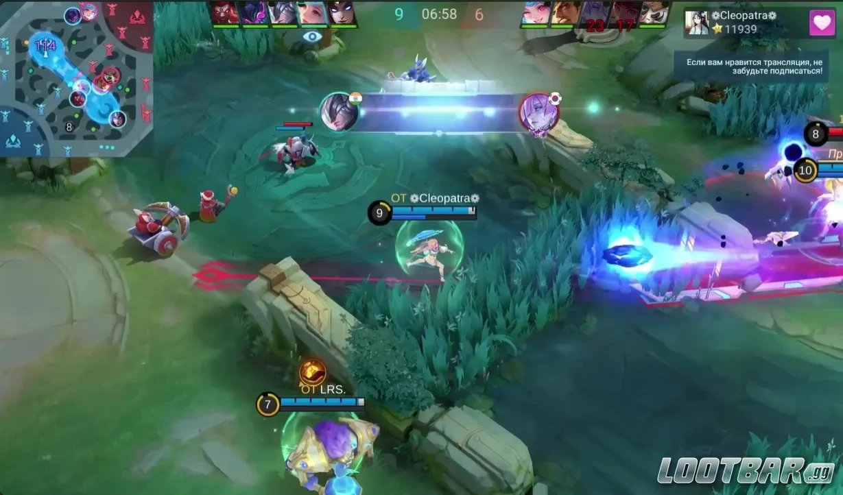 Kagura чаще раздаёт контроль и остаётся опасным магом в умелых руках в MLBB