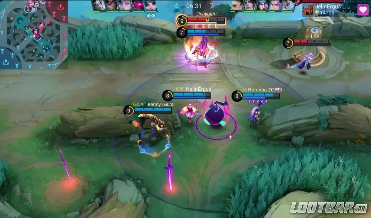 Lylia лучше раскрывается против плотных соперников и затяжных драк в Mobile Legends