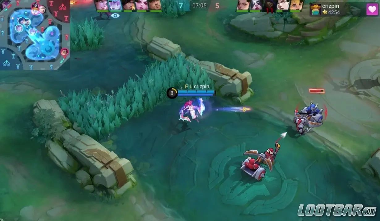 Novaria наносит сильный урон на дистанции и наказывает тонкие цели в MLBB