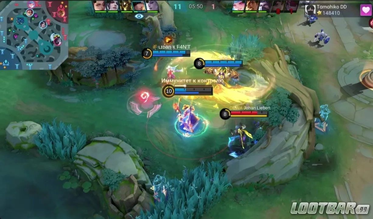 Yi Sun-shin остаётся популярным героем в соло-ранге MLBB благодаря мобильности и давлению по карте