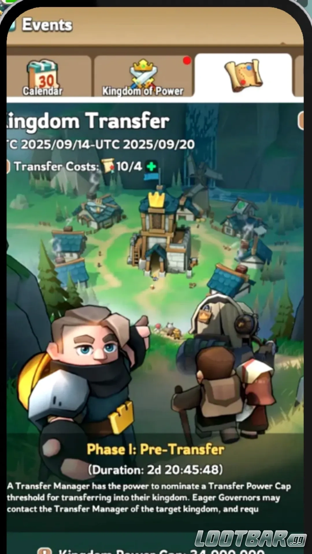 Kingshot Kingdom Transfer Phase I Pre Transfer