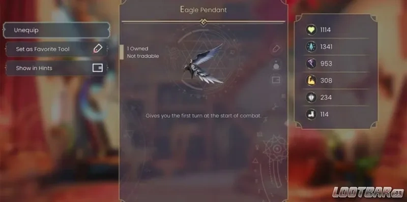 WitchSpring R Eagle Pendant