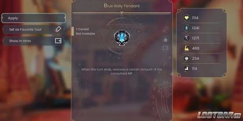 WitchSpring R Blue Rally Pendant