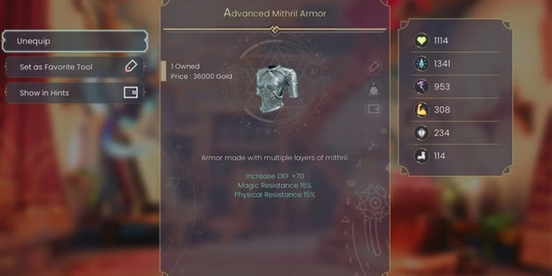 WitchSpring R Advanced Mithril Armor