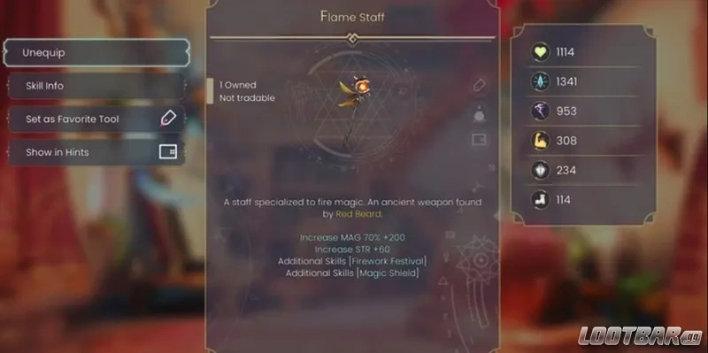 WitchSpring R Flame Staff