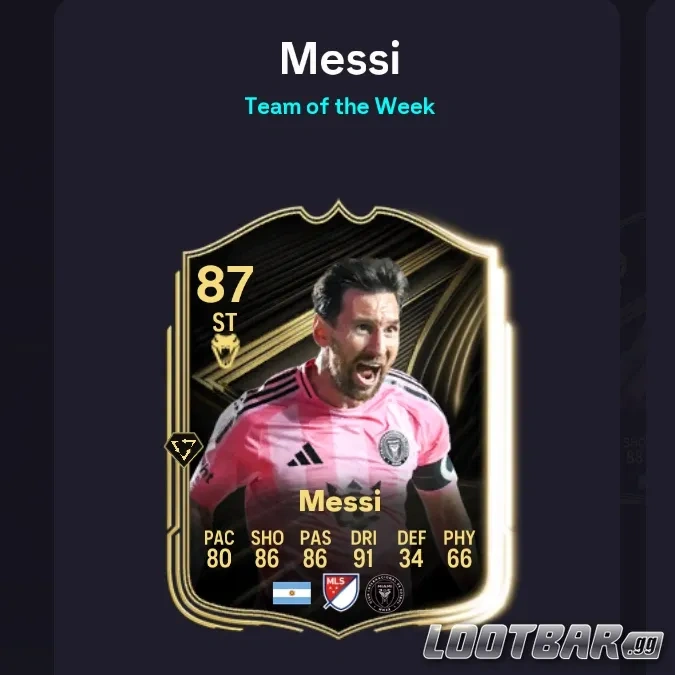 TOTW Messi in FC 26