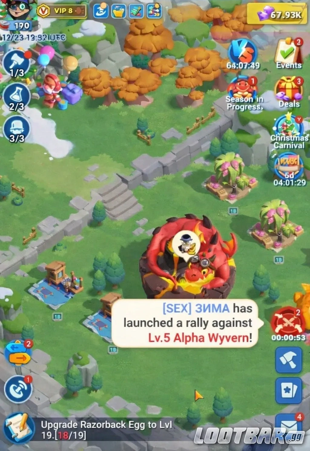 Помощь союзников в Tiles Survive