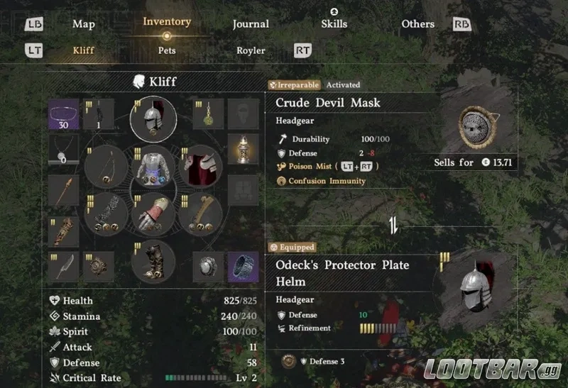 Crimson Desert Selling Crude Devil Masks