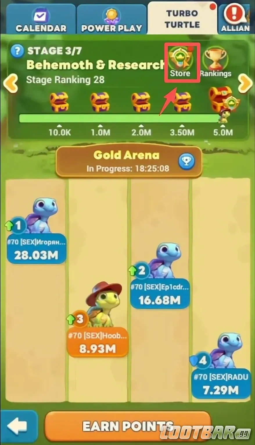 Событие  «Турбо-черепаха» в Tiles Survive