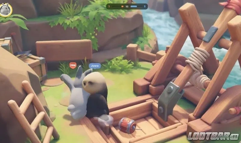 Party Animals Team Score Mode - Trebuchet