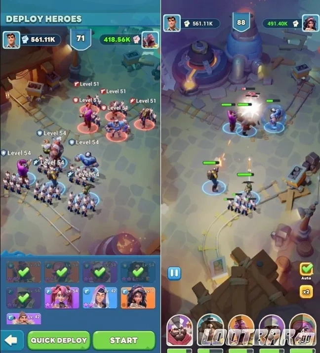 Контролируемый PvP с союзником в Tiles Survive