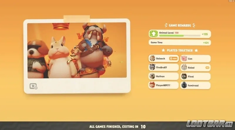 Party Animals Arcade Mode Rewards