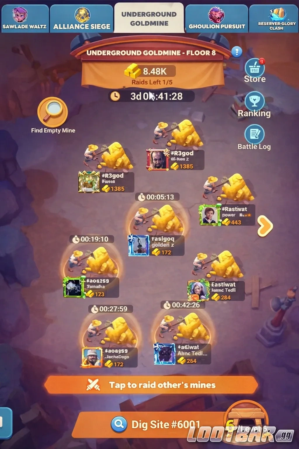 Новый уровень подземной шахты в Tiles Survive с защитой 30 минут и ограничением на отзыв войск