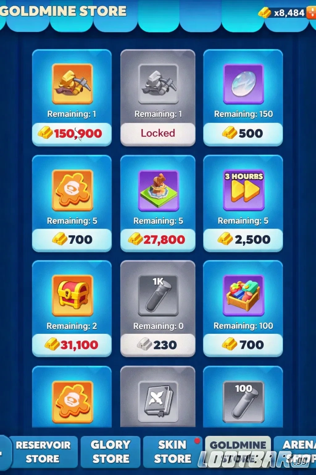 Покупка дополнительных попыток для сражения за шахту