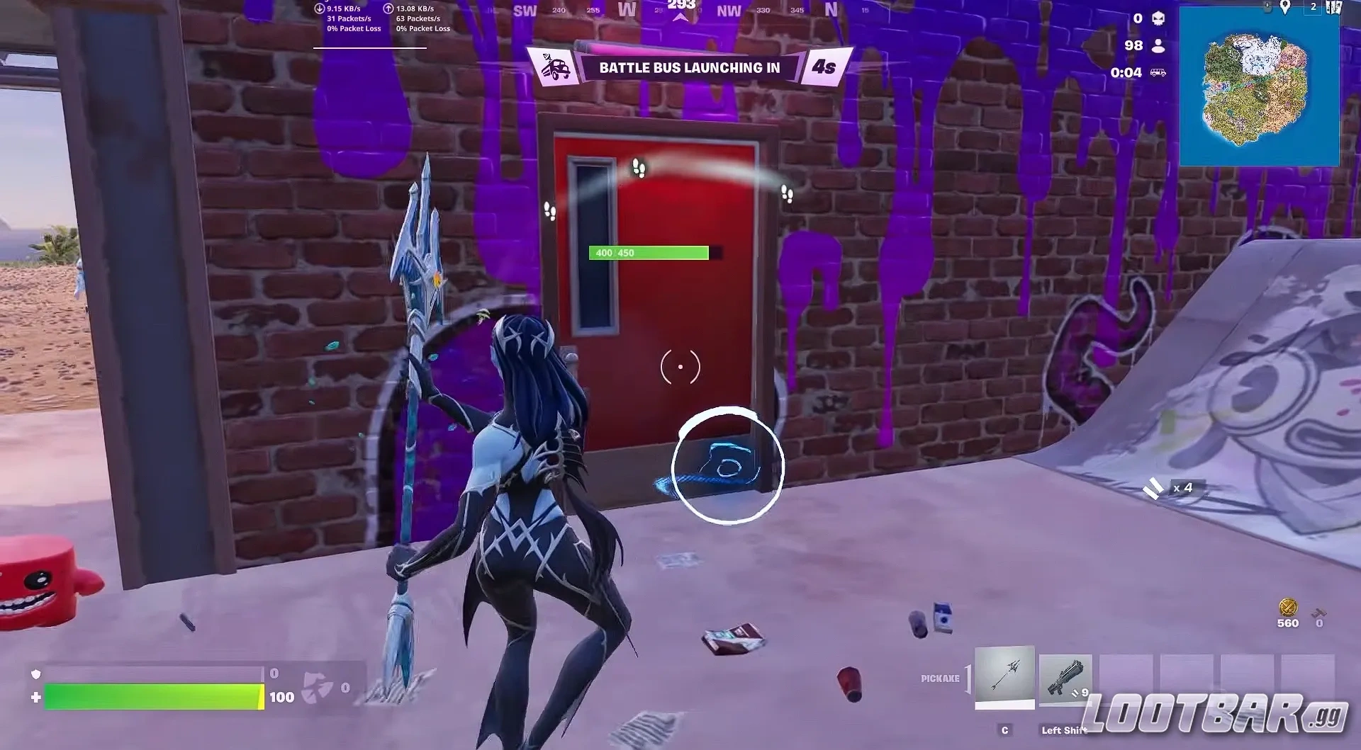 Sakara equipped with her accessories in-game