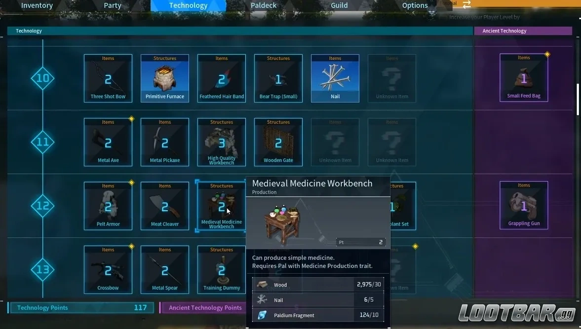 Medieval Medicine Workbench Palworld