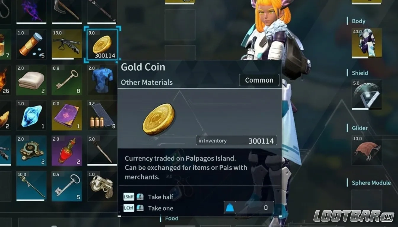 Gold in Palworld