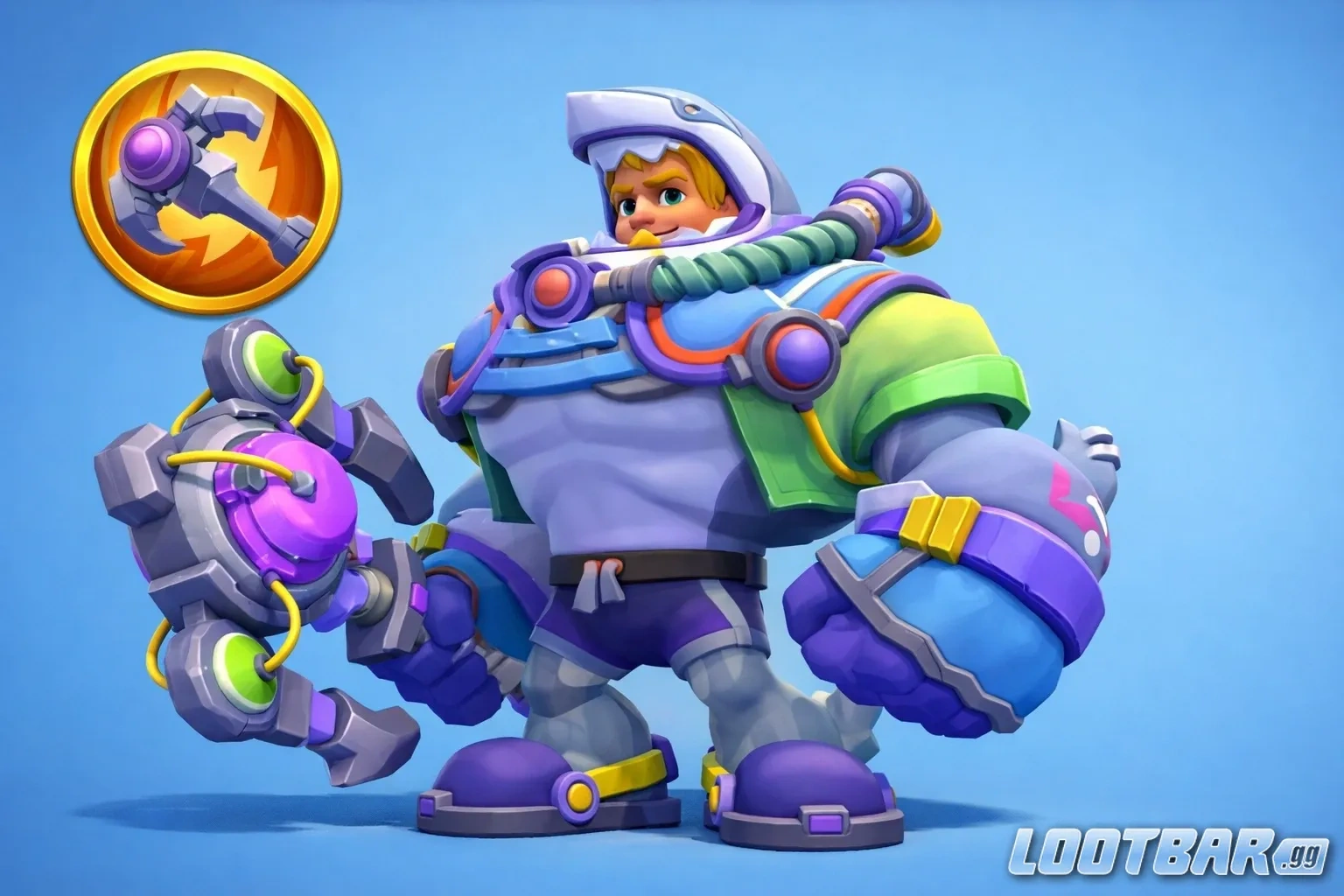 Навык автоатаки героя Акула в Tiles Survive