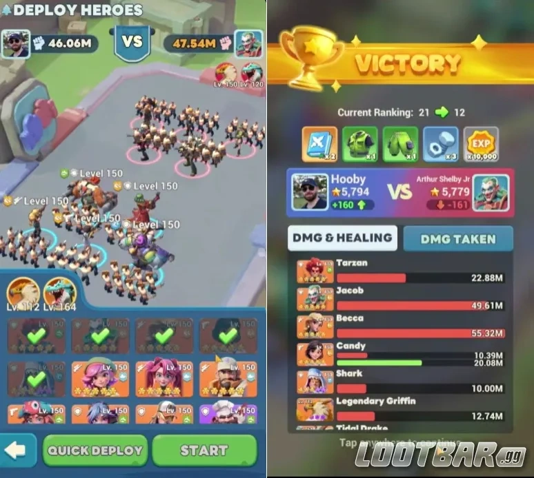 Сражение с Шарком в пачке против более сильного противника