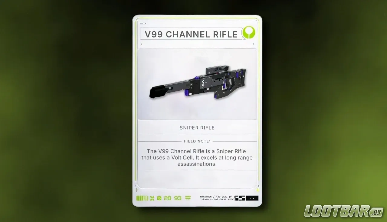 V99 Channel Rifle Marathon