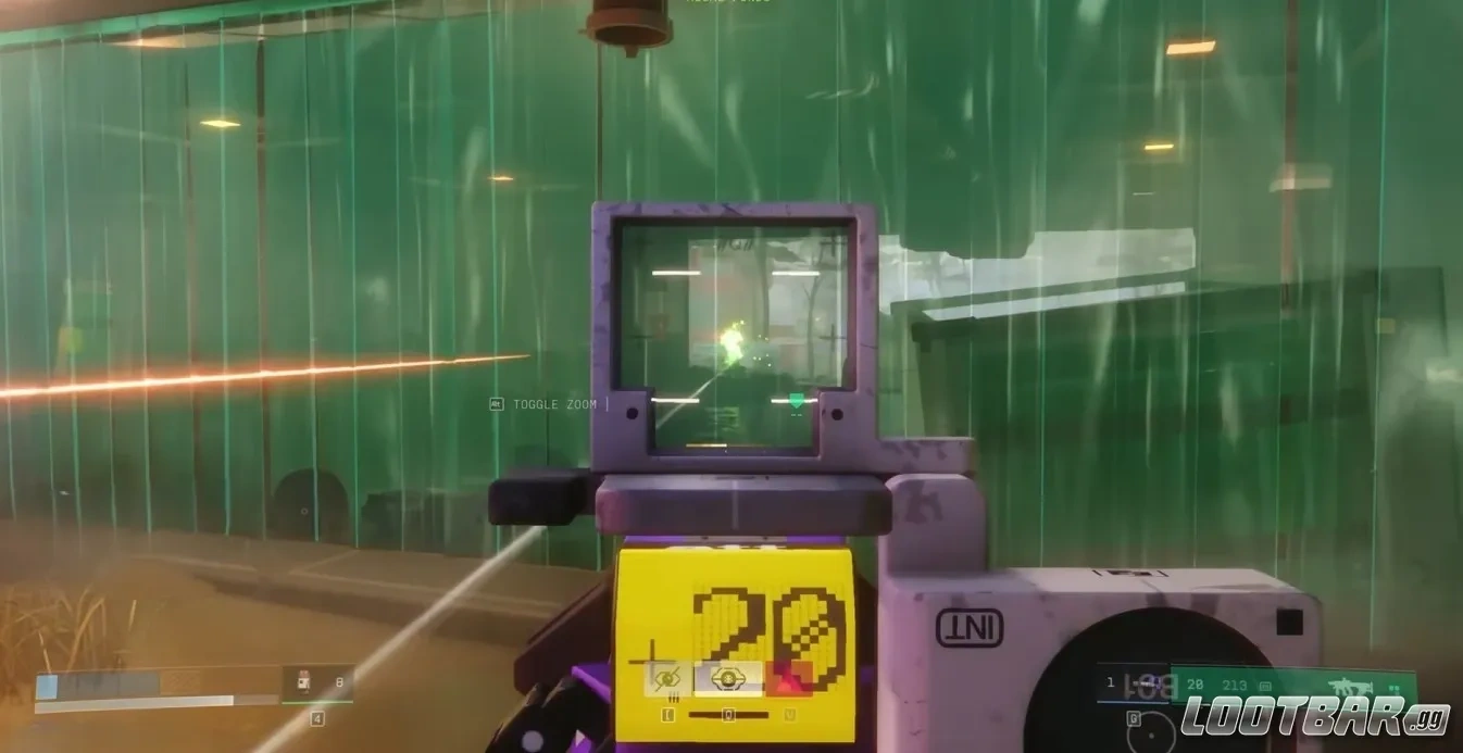 Marathon PvP shooting enemy