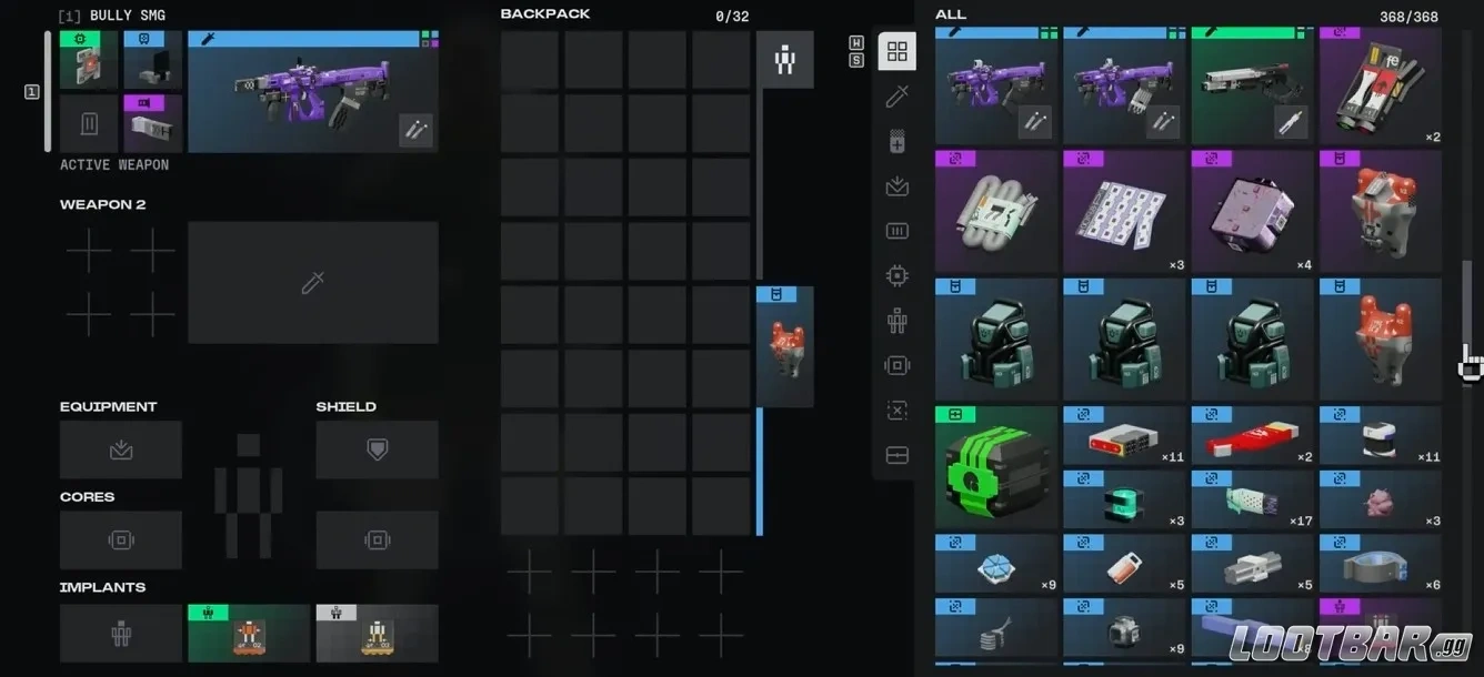 weapon loadout MArathon