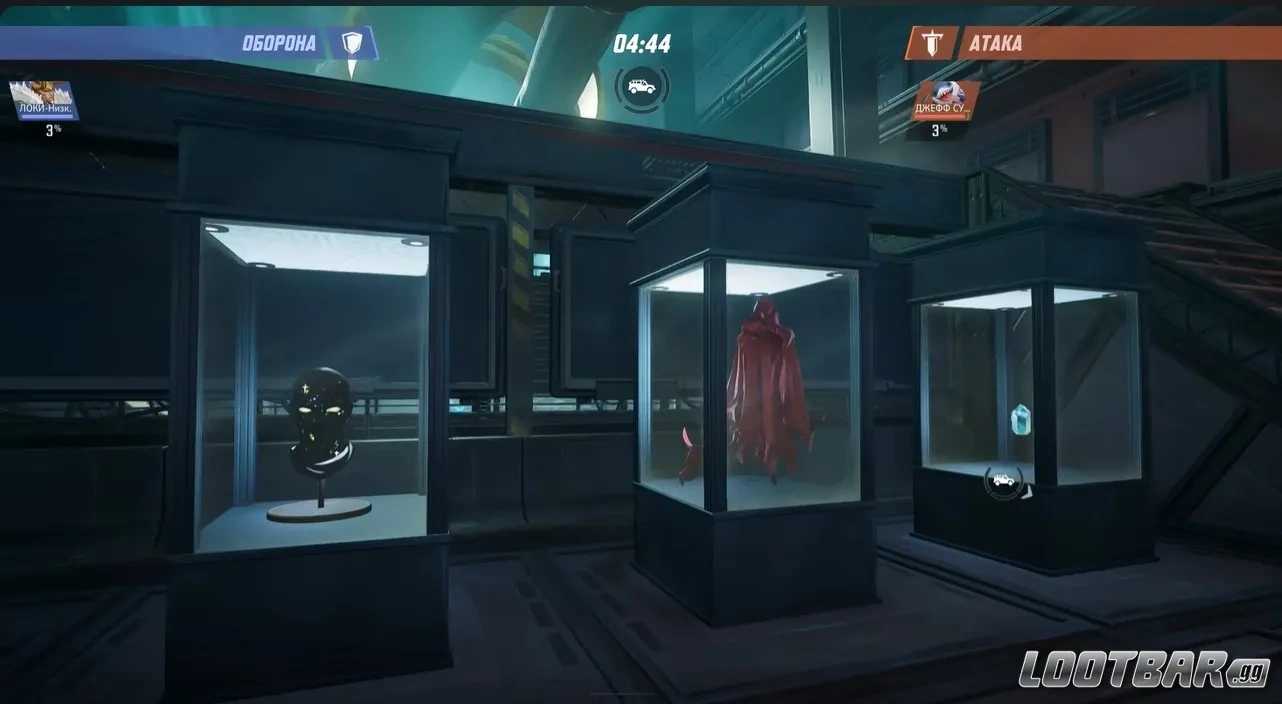 Витрины Фиска на карте Lower Manhattan с артефактами и отсылками на злодеев Marvel