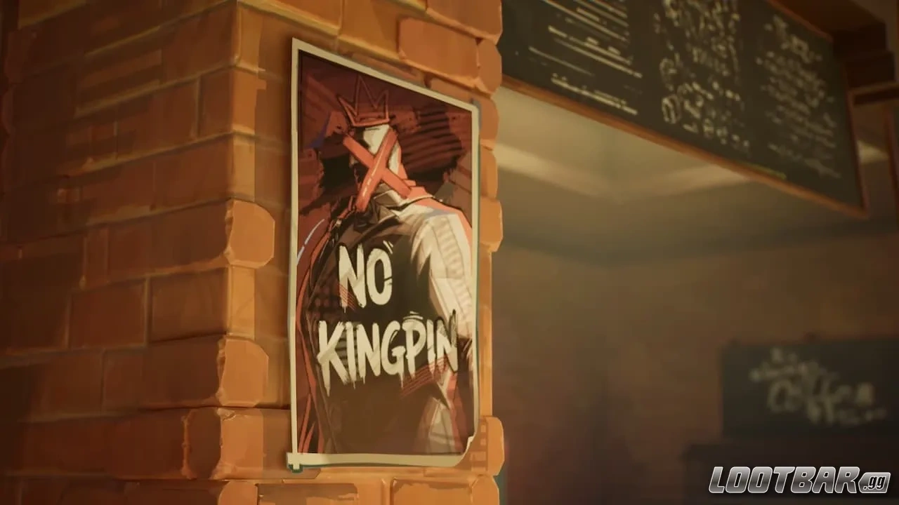 A poster in Marvel Rivals Lower Manhattan map