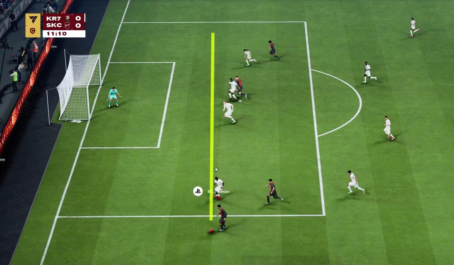 Комбинация трапеция в EA Sports FC 26 и создание моментов через фланг и второй темп