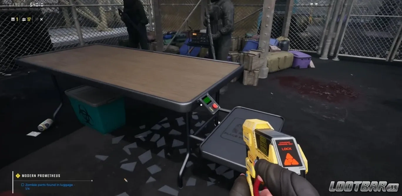 quarantine zone the last check UV button next to the baggage area