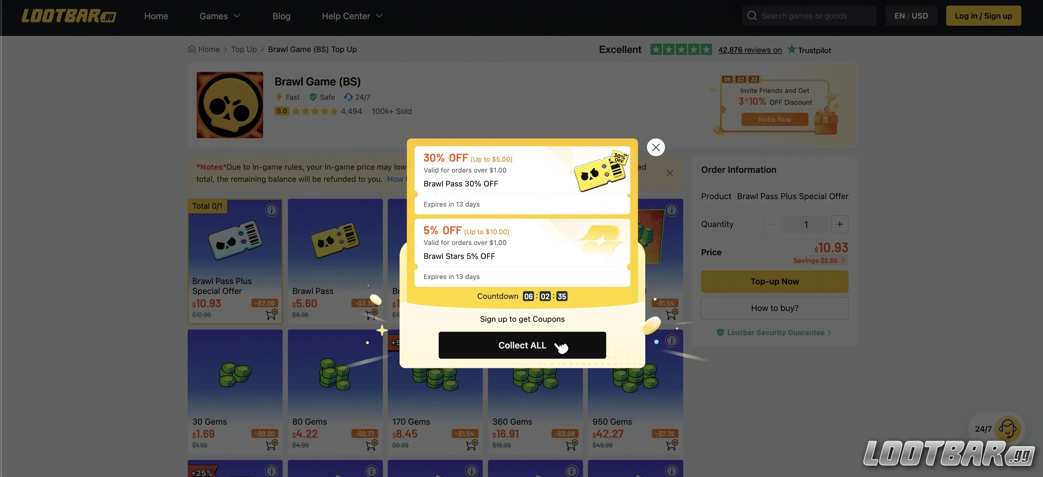 brawl stars coupon on lootbar