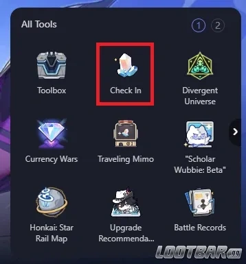 hsr hoyolab check in icon