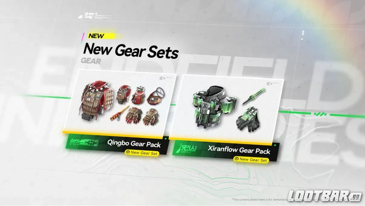 Endfield 1.2 New Gear Sets
