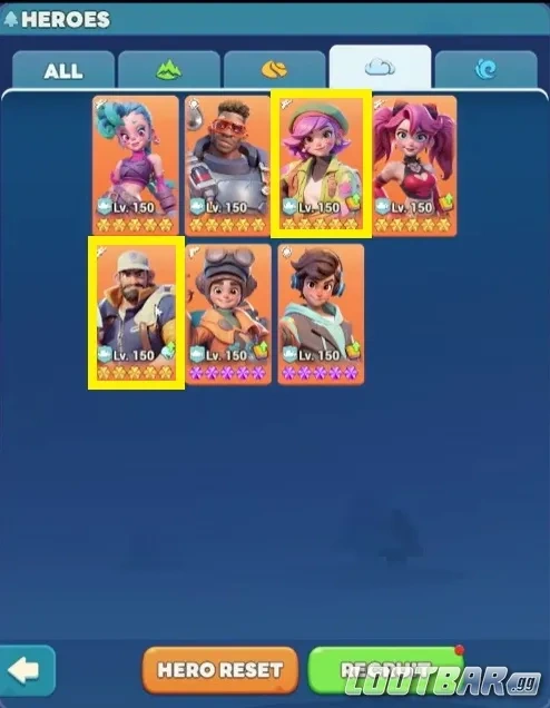 Подбор первого марша в Tiles Survive с Lucky, Maddie и Sarge для ранней игры