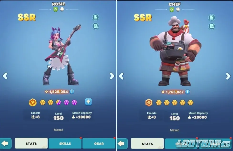 Ранние герои Rosie и Chef для живучего стартового марша в Tiles Survive