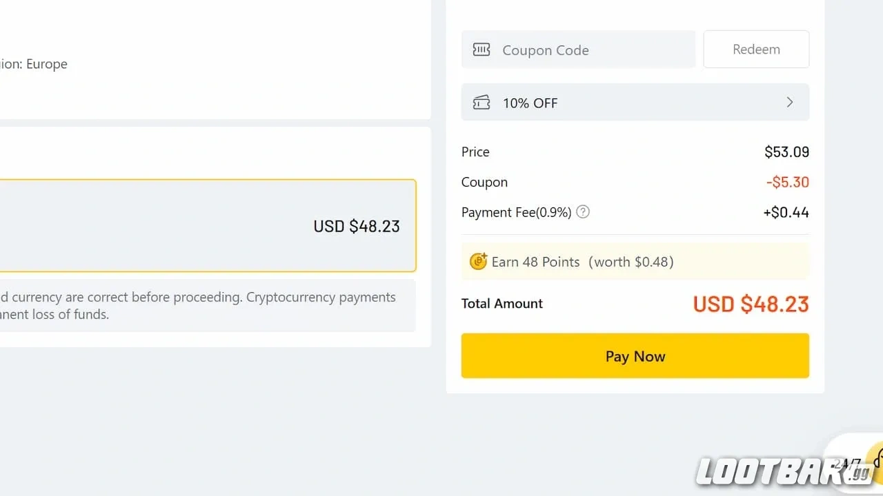 An image of the discount applied to the cart