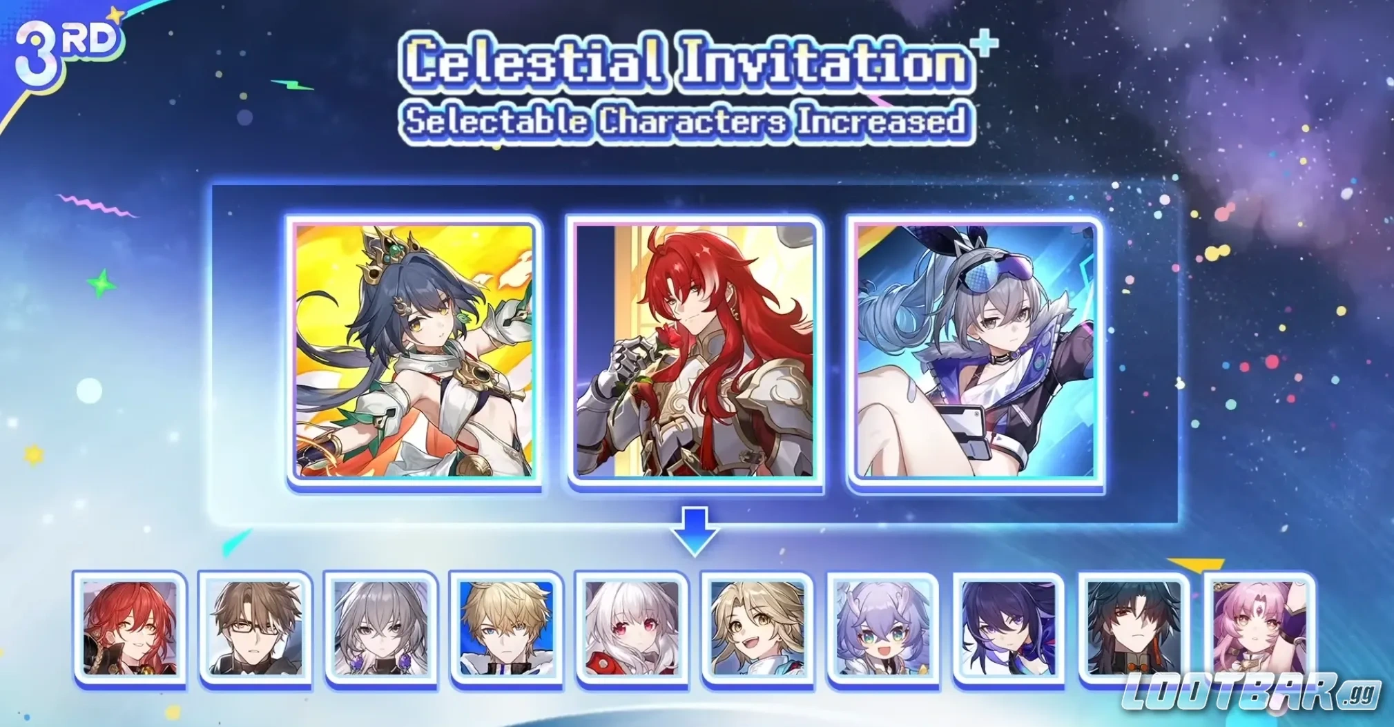 選択可能なキャラクター