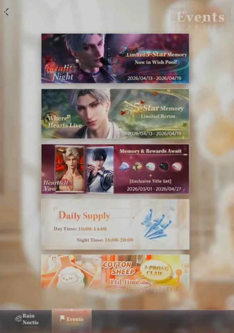 Sylus Birthday Event Dates