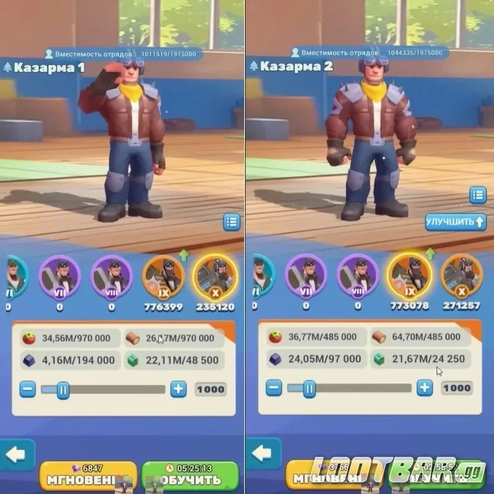 Стоимость войск 9 и 10 уровней в Tiles Survive