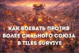 Война против сильного союза в Tiles Survive